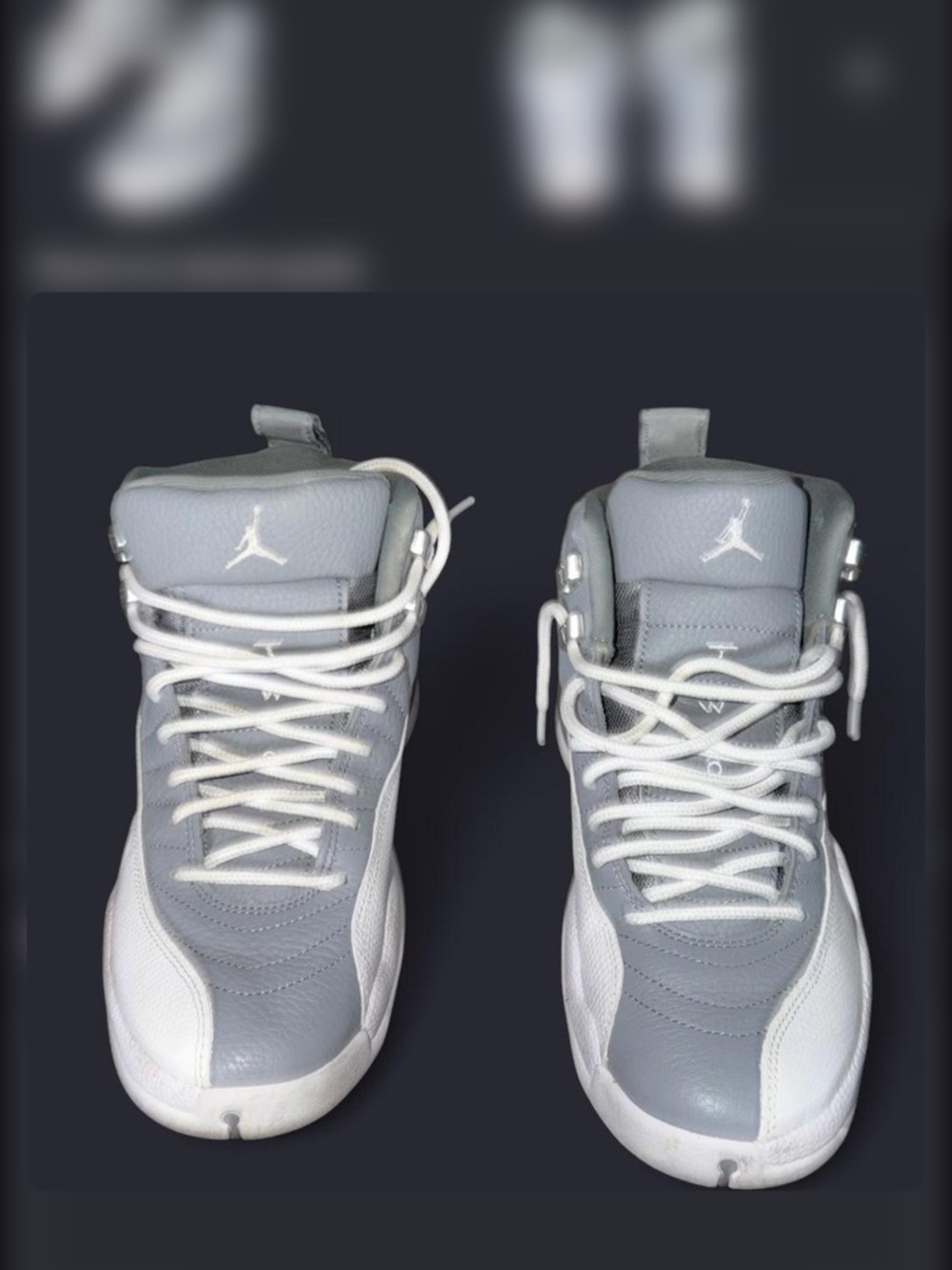 Jordan Men’s High-Top Sneakers - Gray & White